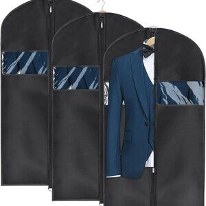 New Garment Bag Suit Bag for Storage and Travel 43 inches, Lightweight Study Ful